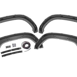 Rough Country Defender Fender Flares 202 Black Onyx Toyota Tacoma 2WD/4WD (2016-2023)