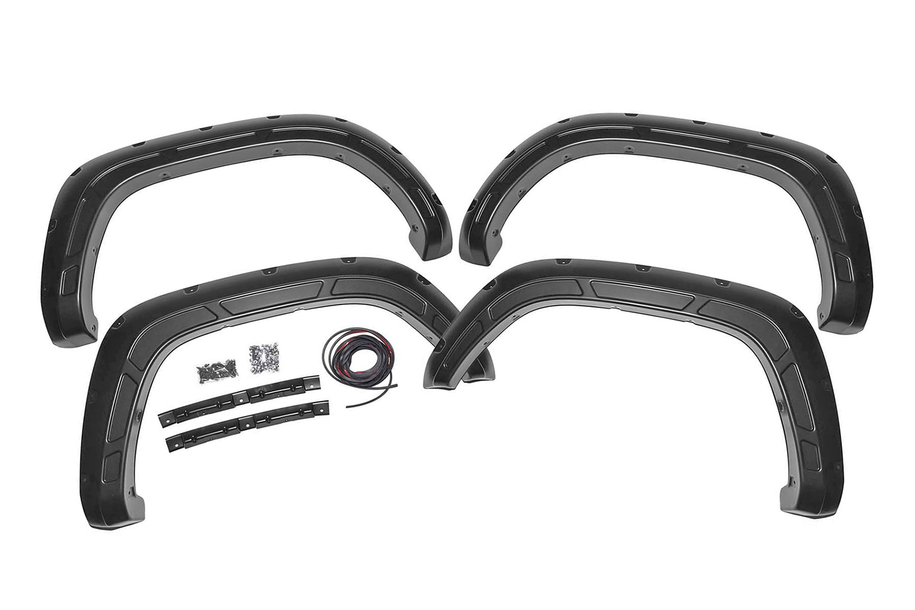 Rough Country Defender Fender Flares 202 Black Onyx Toyota Tacoma 2WD/4WD (2016-2023)
