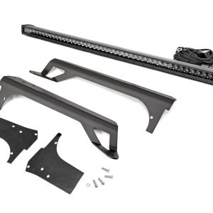 Rough Country LED Light Kit Windshield Mount 50″ Black Single Row Jeep Wrangler TJ (97-06)