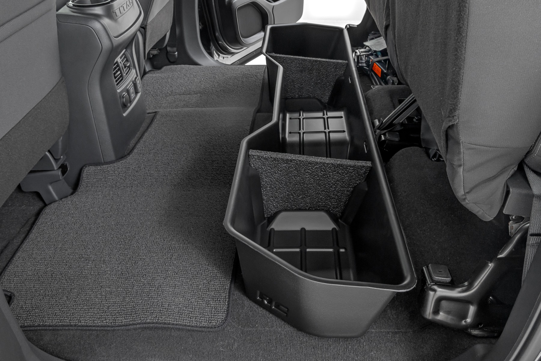 Rough Country Under Seat Storage Crew Cab Nissan Titan 2WD/4WD (2004-2024)