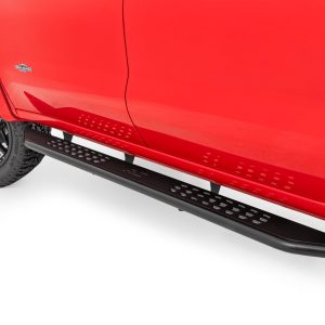 Rough Country OV2 Running Boards Side Step Bars Crew Cab Ram 1500 (19-26)/1500 TRX (21-24)