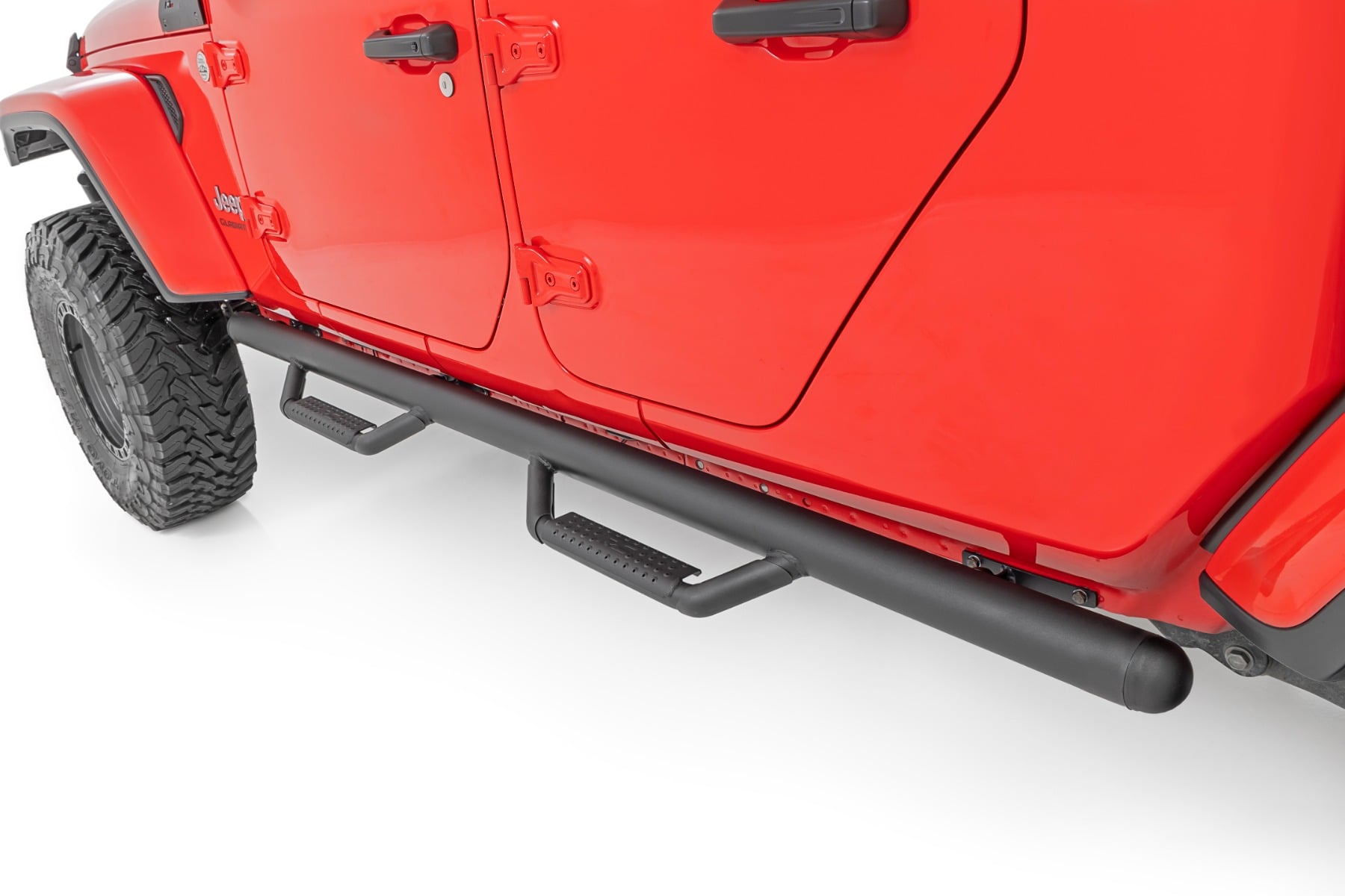 Rough Country Nerf Steps Cab Length Crew Cab Jeep Gladiator JT 4WD (2020-2026)
