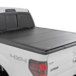Rough Country Hard Tri-Fold Flip Up Bed Cover 5’7″ Bed Ford F-150 2WD/4WD (2004-2014)