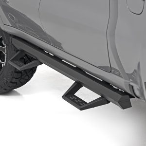 Rough Country SRL2 Adj Aluminum Step Crew Cab Chevy/GMC 1500/2500HD (19-26)