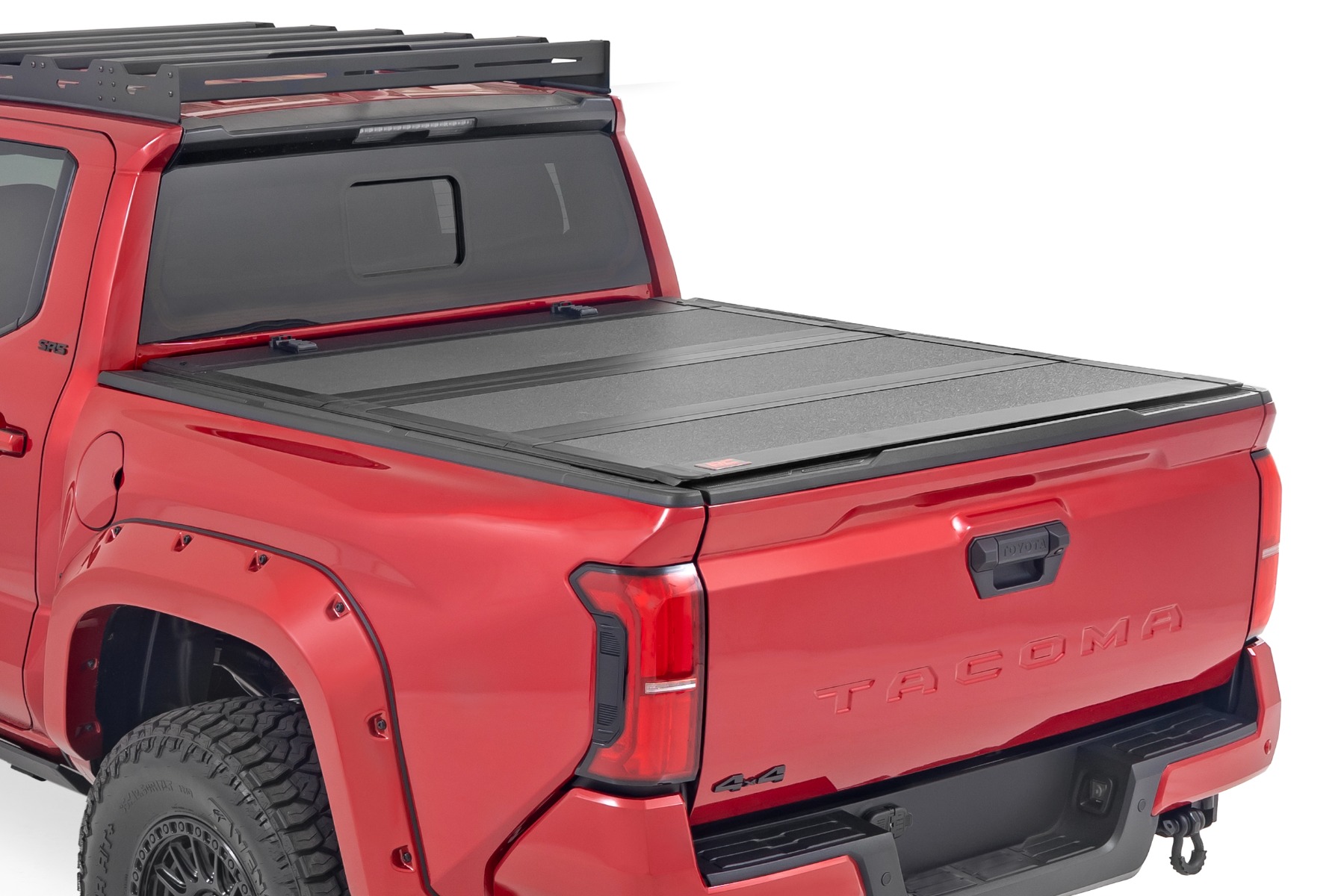 Rough Country Hard Tri-Fold Flip Up Bed Cover 5′ Bed Toyota Tacoma 2WD/4WD (2024-2026)