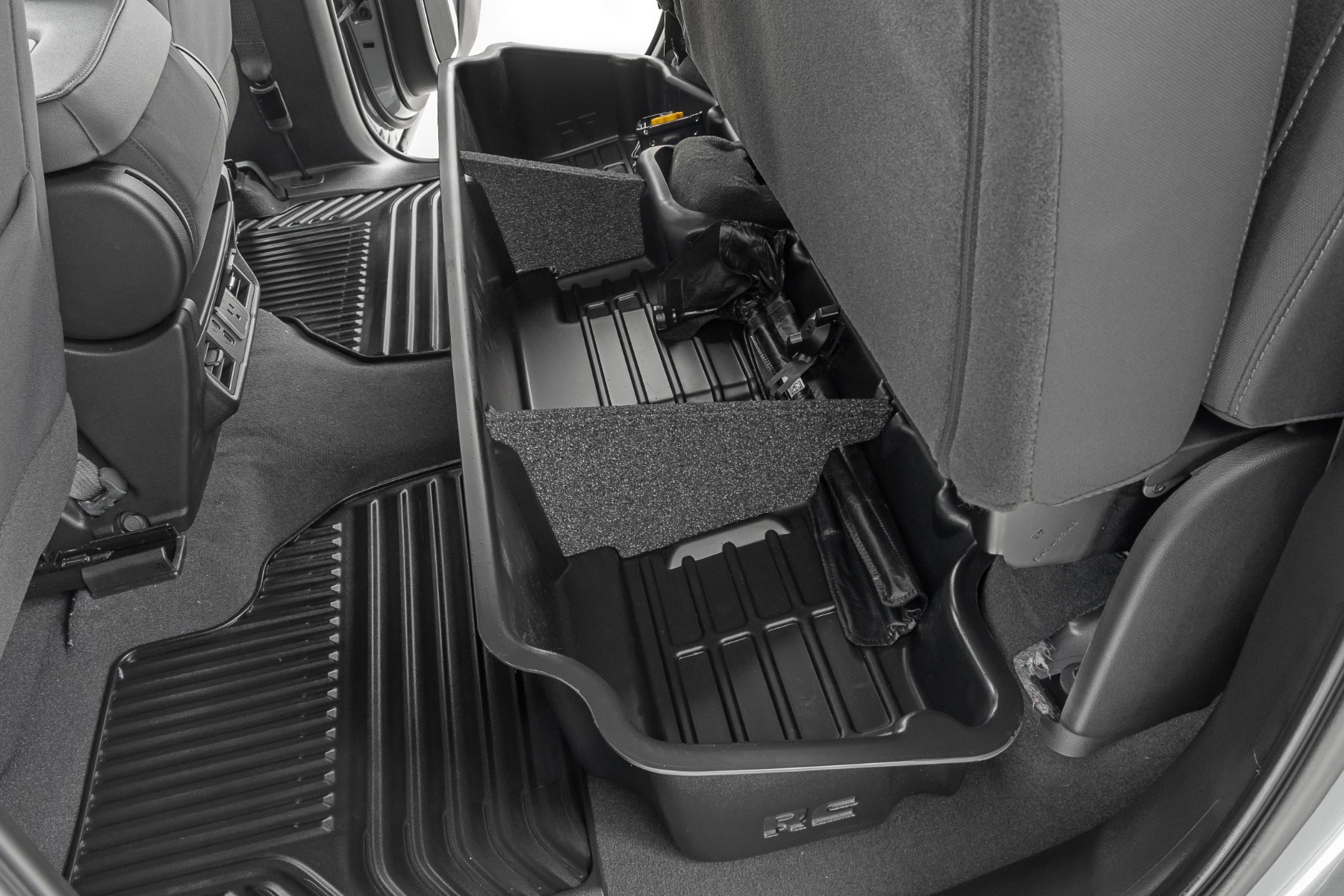 Rough Country Under Seat Storage Double Cab Chevy/GMC 1500/2500HD/3500HD (19-26)