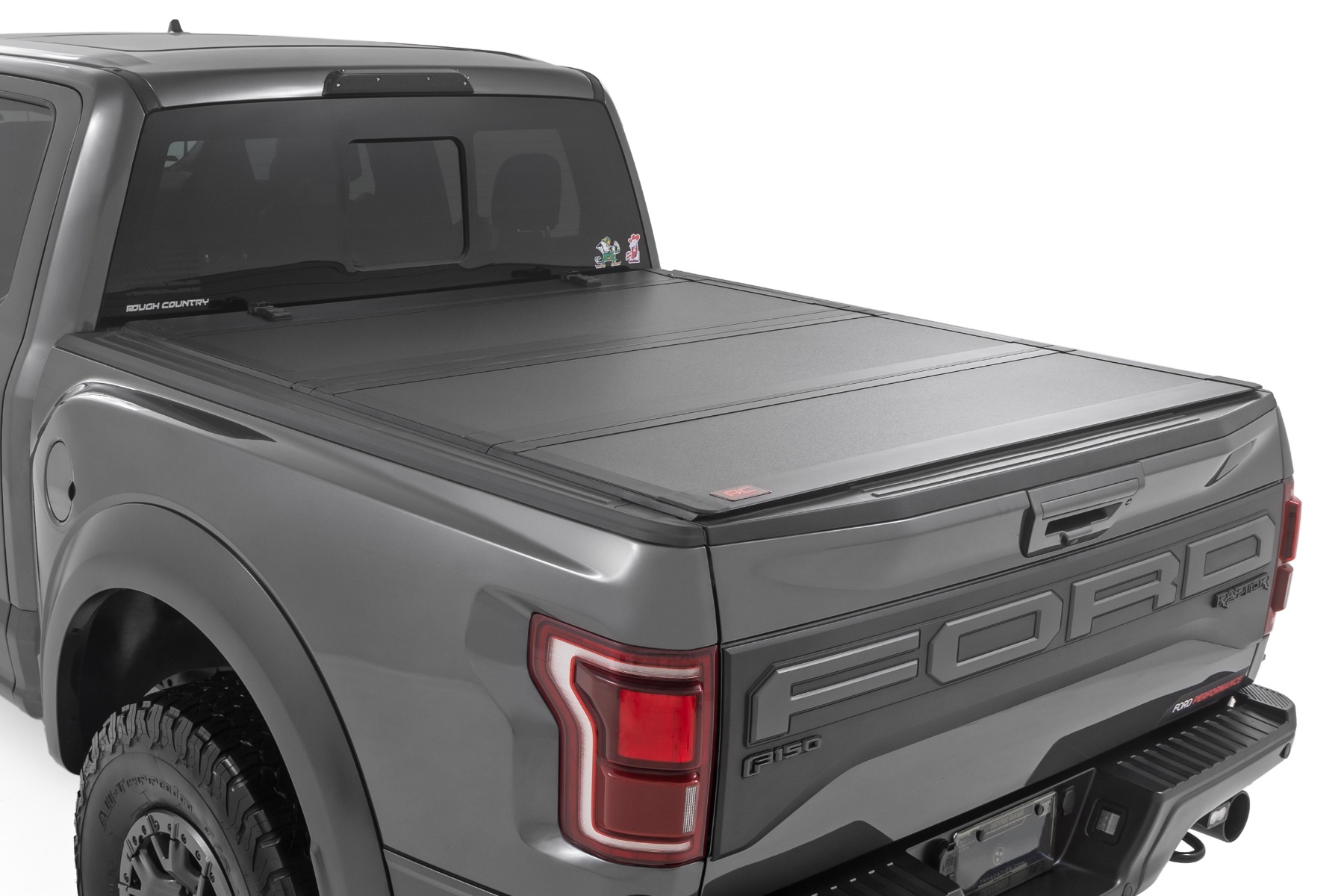 Rough Country Hard Tri-Fold Flip Up Bed Cover 5’7″ Bed Ford F-150 (21-26)/F-150 Lightning (22-26)