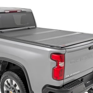 Rough Country Hard Tri-Fold Flip Up Bed Cover 6’9″ Bed Chevy/GMC Silverado/Sierra 2500HD/3500HD (20-26)