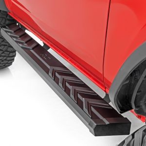 Rough Country BA2 Running Boards Side Step Bars 2-Door Ford Bronco (2 Door) (21-26)