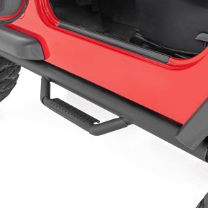 Rough Country Nerf Steps Full Length Jeep Wrangler TJ 4WD (1997-2006)