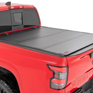 Rough Country Hard Tri-Fold Flip Up Bed Cover 5′ Bed Nissan Frontier 2WD/4WD (22-26)