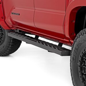 Rough Country BA2 Running Boards Side Step Bars Double Cab Toyota Tacoma (24-26)