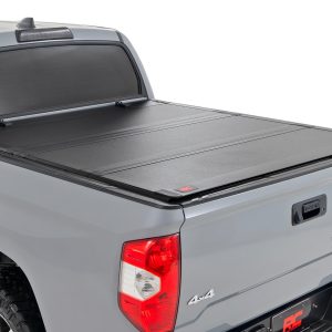 Rough Country Hard Tri-Fold Flip Up Bed Cover 5’7″ Bed Toyota Tundra 2WD/4WD (07-21)