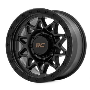 Rough Country 78 Series Wheel Simulated Beadlock Black 18x9 8x180 0mm