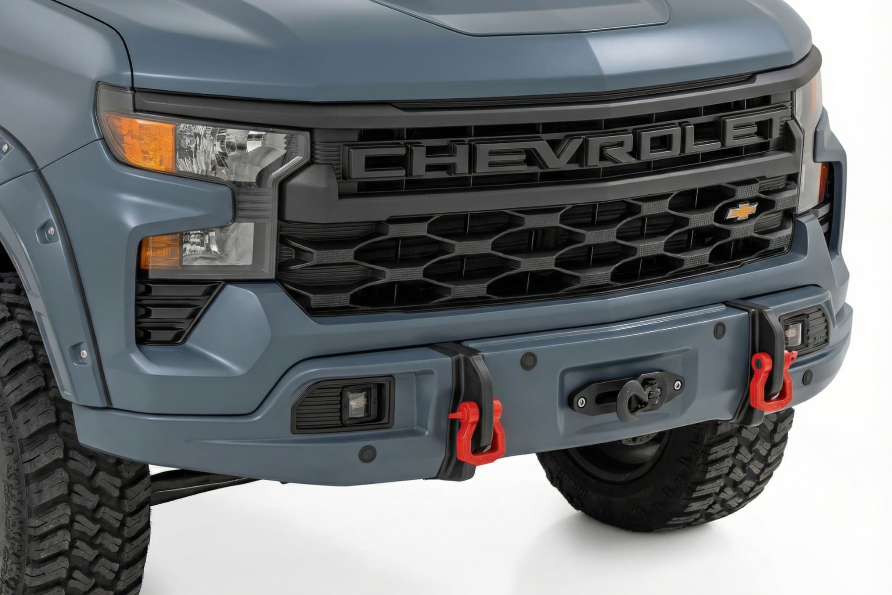 Rough Country Front FXS Bumper 12000S GNO Slate Gray Chevy Silverado 1500 (23-26)