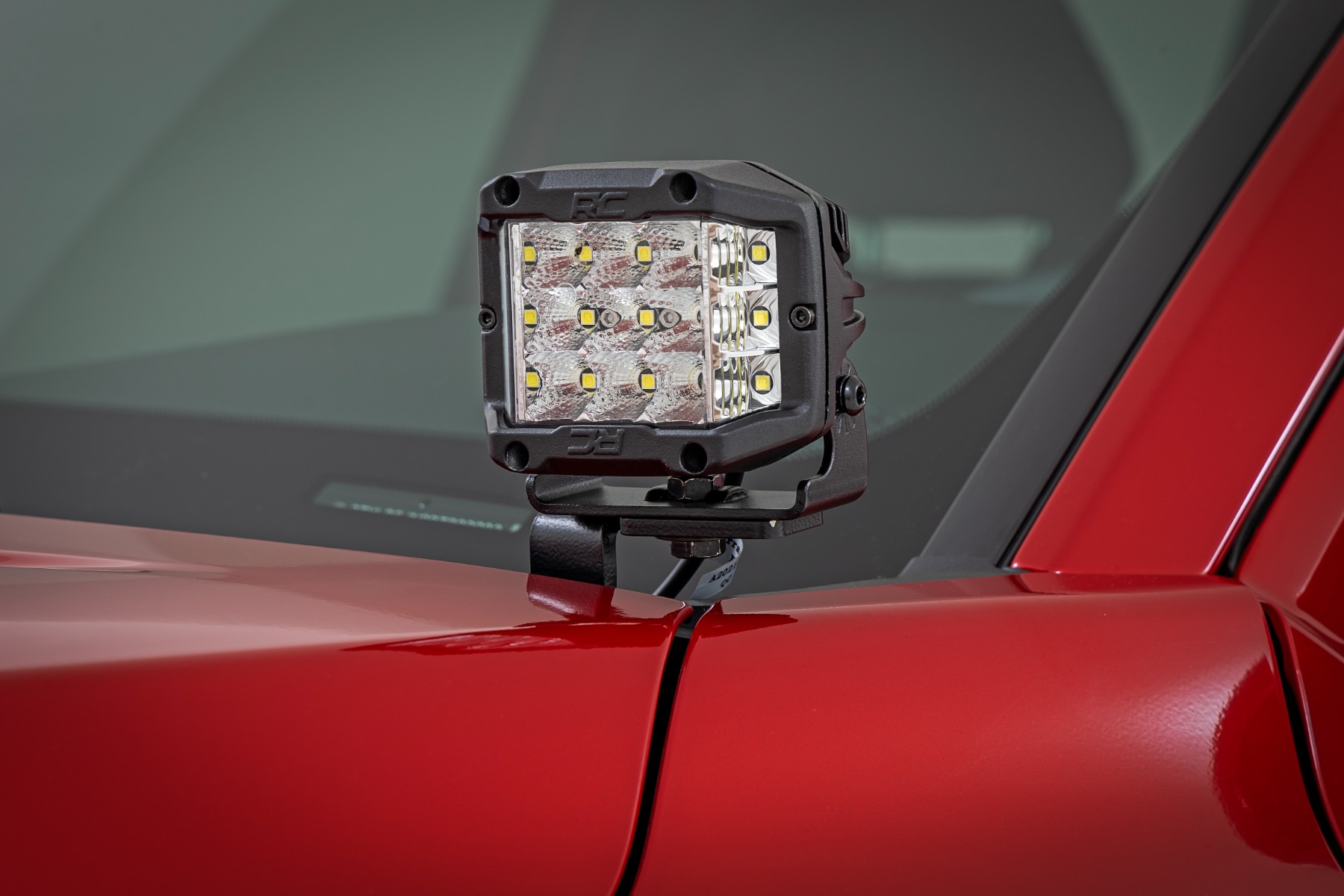 Rough Country LED Light Kit Ditch Mount 3″ OSRAM Wide Toyota Tacoma 2WD/4WD (24-26)