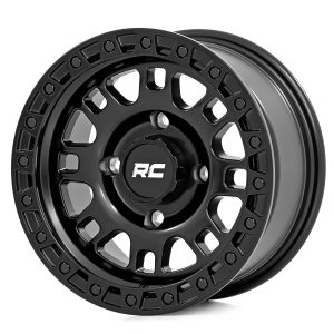 Rough Country 82 Series Wheel UTV Semi Gloss Black 15x7 4x110 +10mm