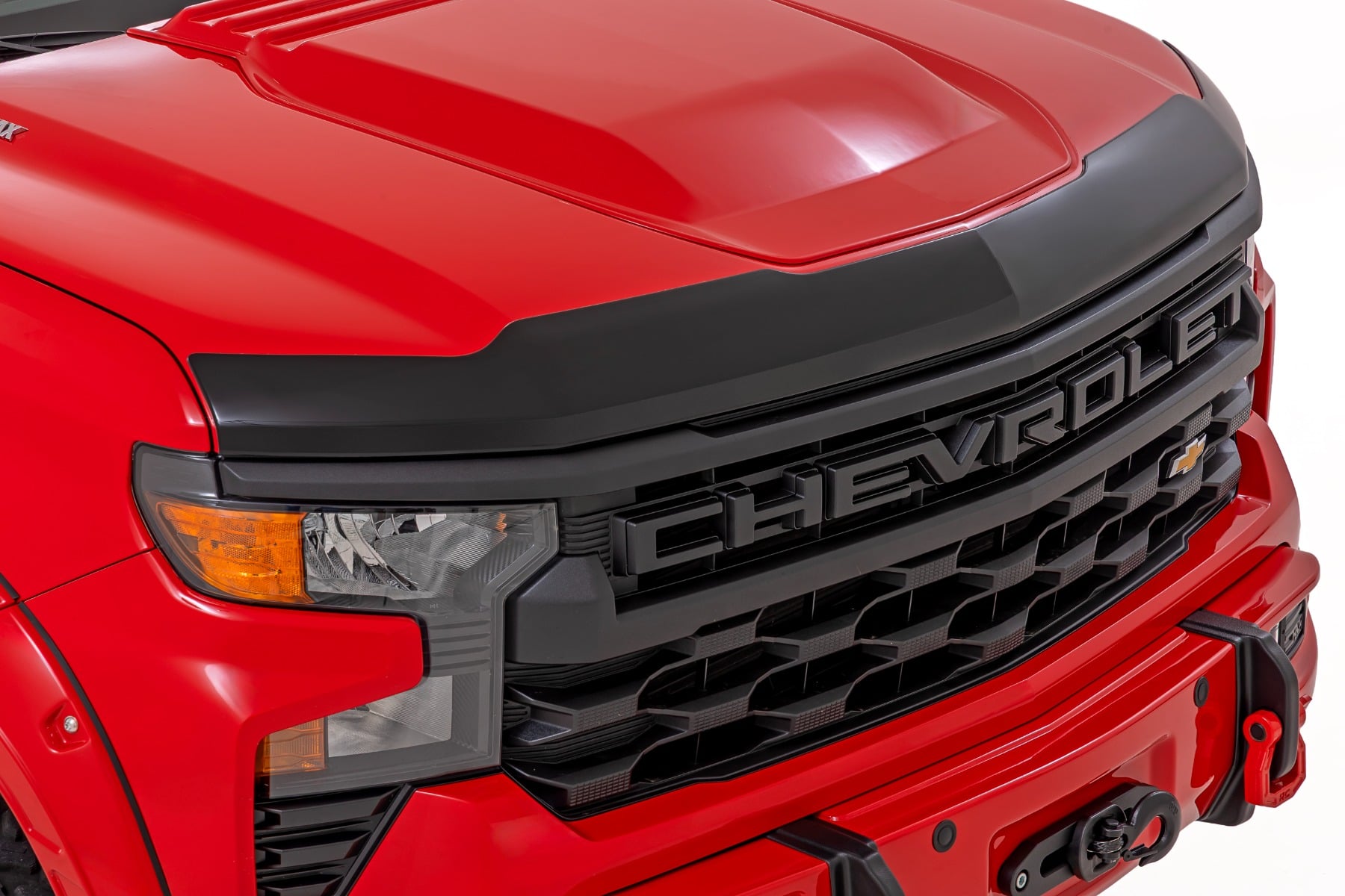 Rough Country Hood Protector Gloss Black Chevy Silverado 1500 2WD/4WD (2019-2026)