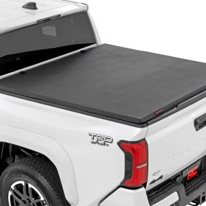 Rough Country Soft Tri-Fold Bed Cover 5′ Bed Dbl Cab Toyota Tacoma 2WD/4WD (24-26)