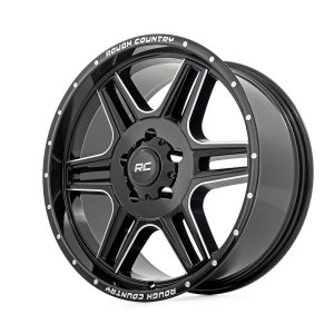 Rough Country 92 Series Wheel Machined One-Piece Gloss Black 20x9 6x5.5 +0mm
