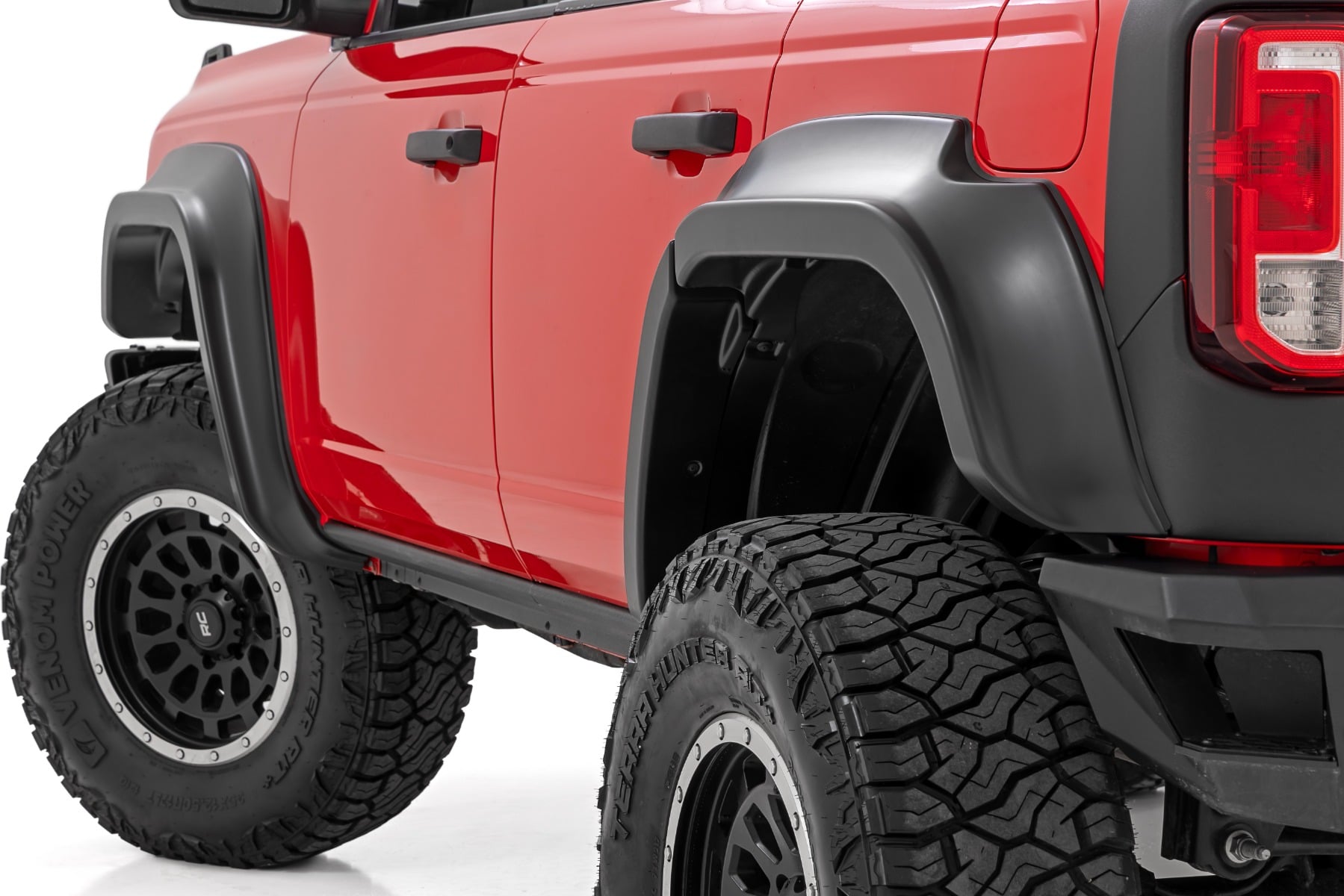 Rough Country Fender Flares G1 Shadow Black Ford Bronco 4WD (2021-2026)