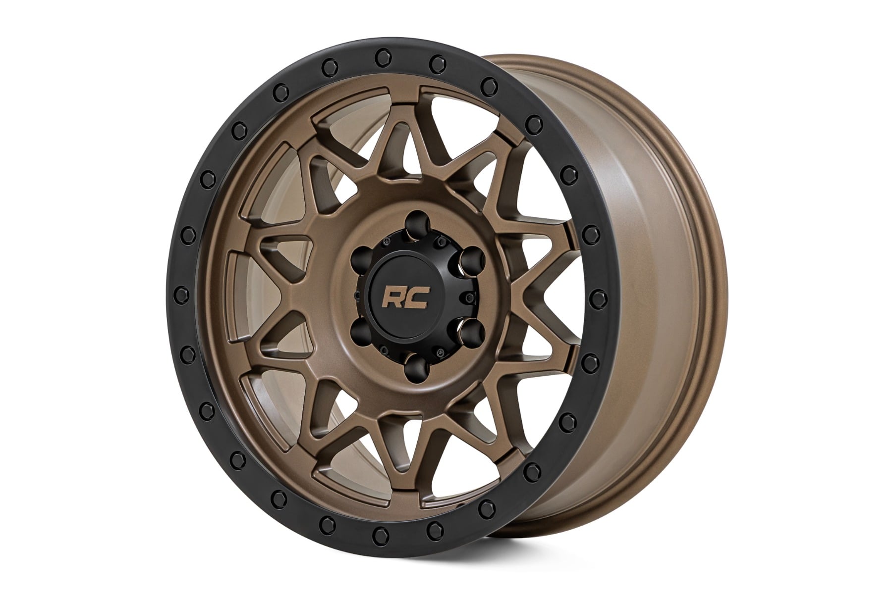 Rough Country 78 Series Wheel Simulated Beadlock Bronze/Black 18x9 8x170 0mm