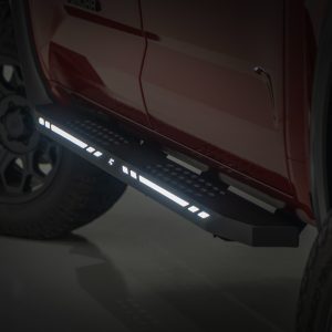 Rough Country AC2 Running Boards Amber/White CrewMax Toyota Tundra 2WD/4WD (22-26)