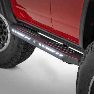 Rough Country AC2 Running Boards Amber/White 4-Door Ford Bronco 4WD (2021-2026)