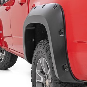 Rough Country Pocket Fender Flares GAN Silver Ice Chevy Colorado 2WD/4WD (2015-2022)
