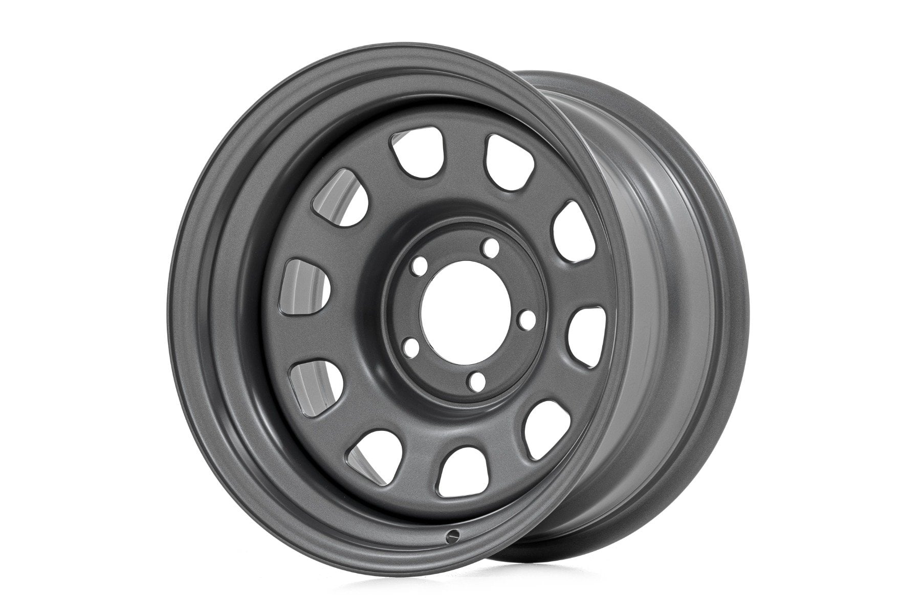 Rough Country Steel Wheel Gray 15x10 5x4.5 3.30 Bore -39
