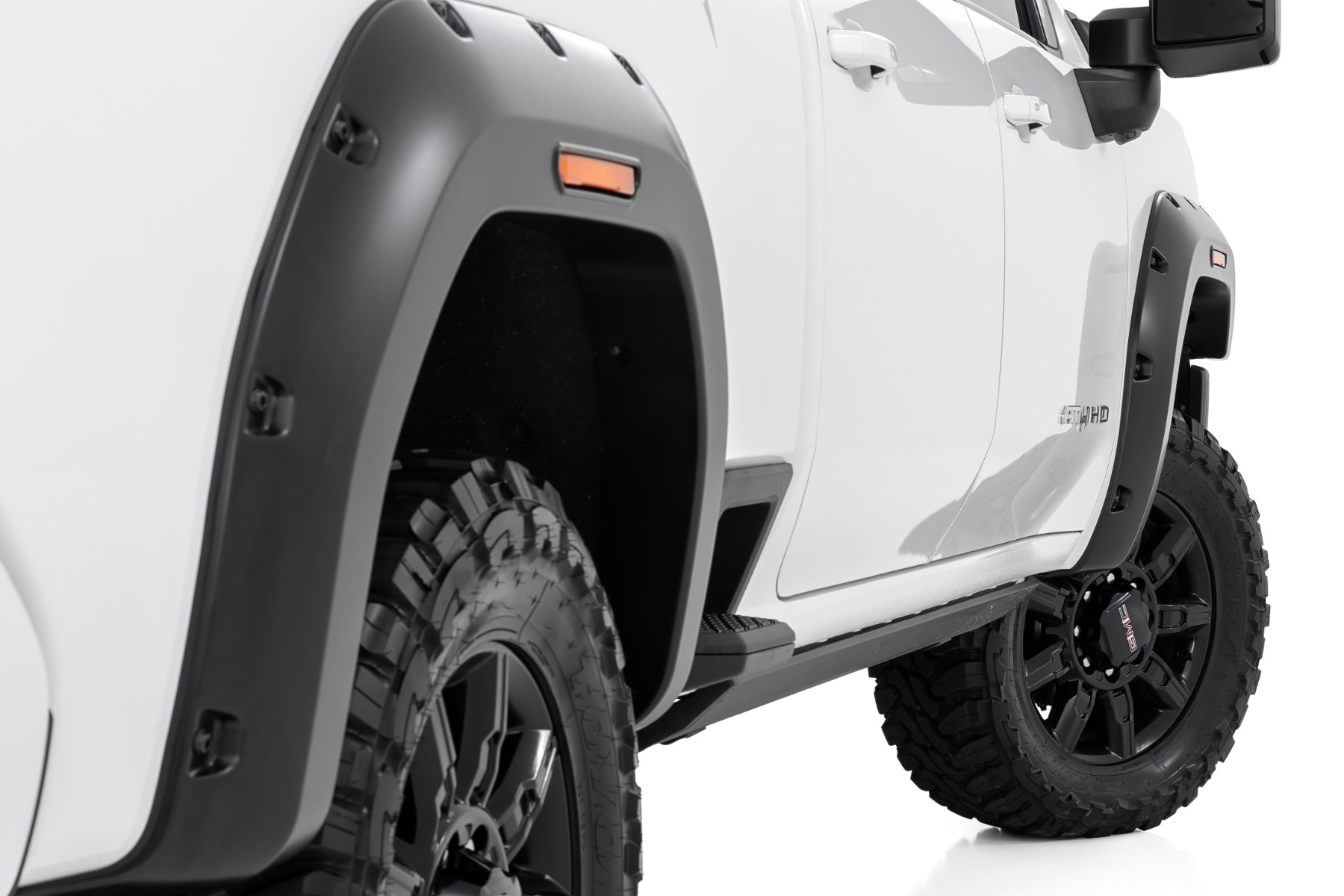 Rough Country Pocket Fender Flares GCI Carbon Black GMC Sierra 2500 HD/Sierra 3500 HD (20-26)