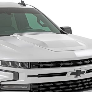 Rough Country Hood Scoop GAZ Summit White Chevy Silverado 1500 2WD/4WD (2019-2026)