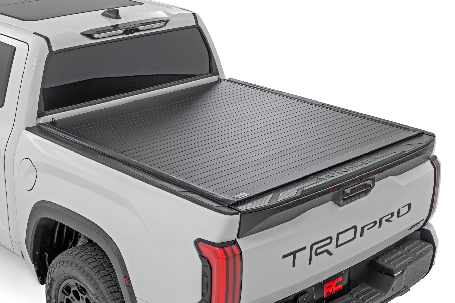 Rough Country Hard Roll Up Bed Cover 5’7″ Bed Toyota Tundra 2WD/4WD (2022-2026)
