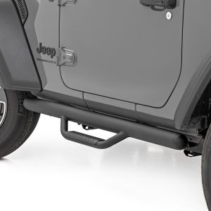 Rough Country Nerf Steps Full Length 2 Door Jeep Wrangler JL 4WD (2018-2026)
