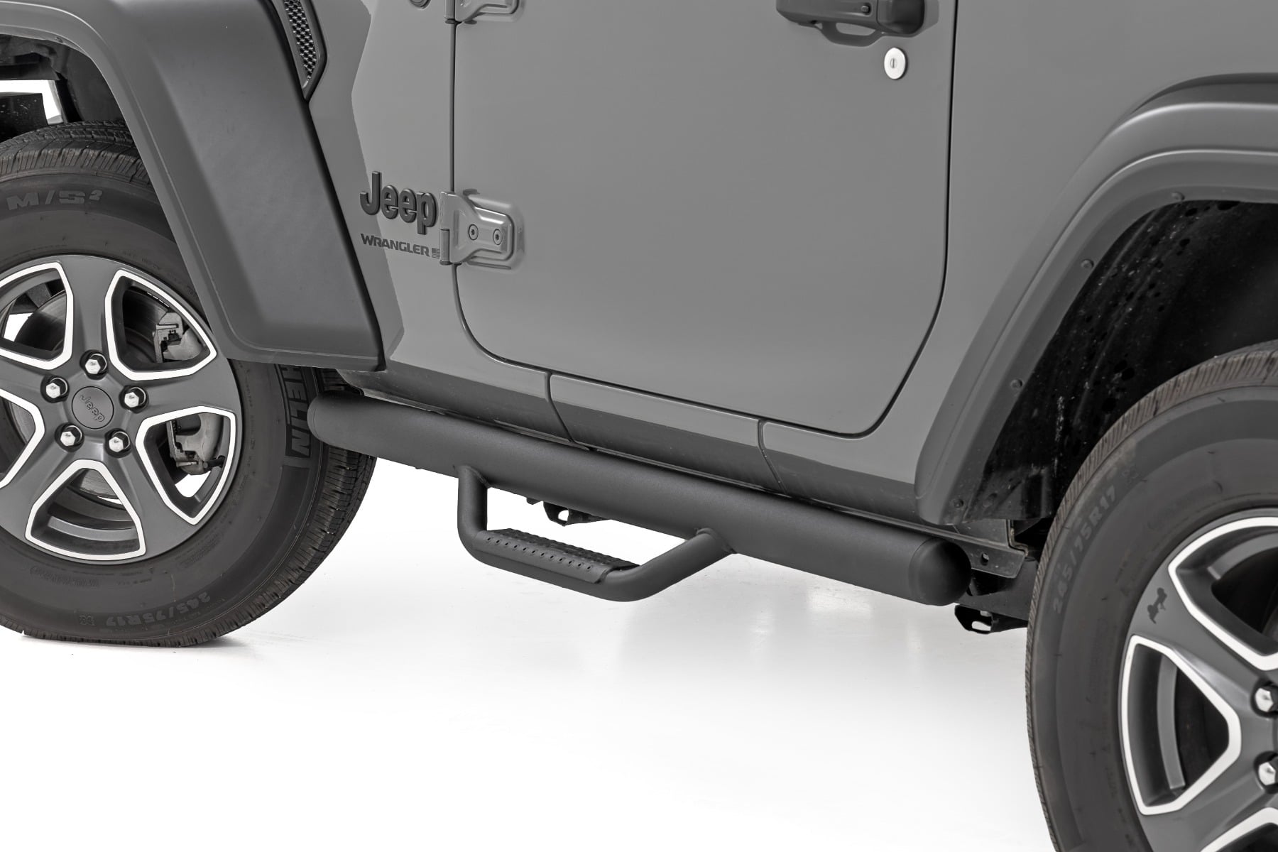 Rough Country Nerf Steps Full Length 2 Door Jeep Wrangler JL 4WD (2018-2026)