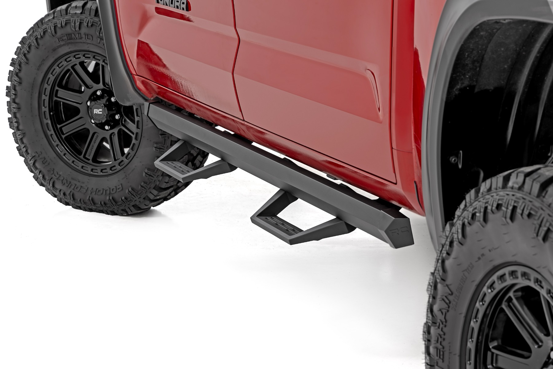 Rough Country SRL2 Adj Aluminum Steps CrewMax Toyota Tundra 2WD/4WD (2022-2026)