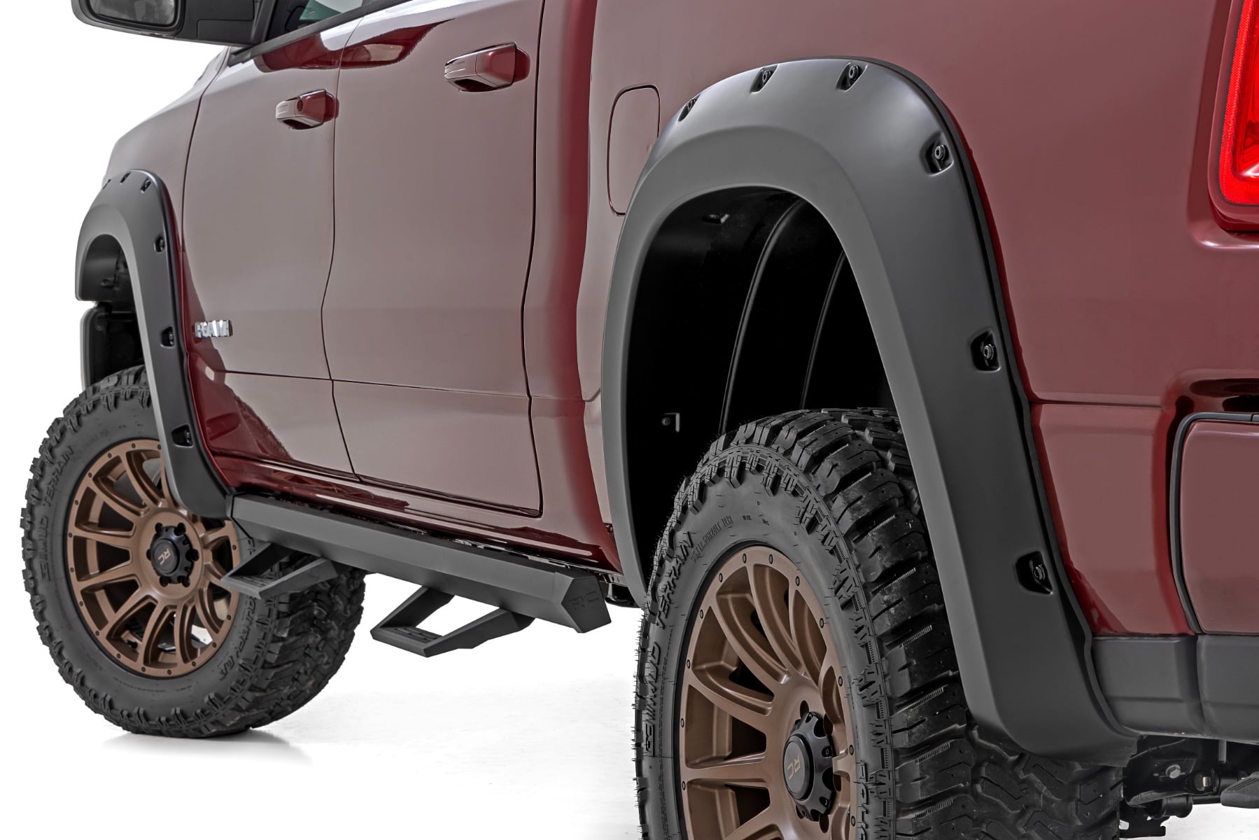 Rough Country Pocket Fender Flares PBJ Hydro Blue Ram 1500 2WD/4WD (2025-2026)