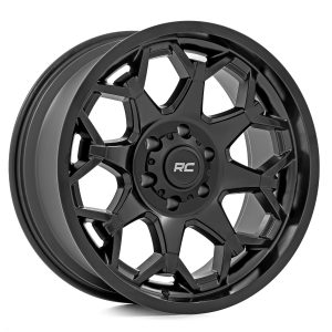 Rough Country 80 Series Wheel One-Piece Semi Gloss Black 20x10 6x5.5 -25mm