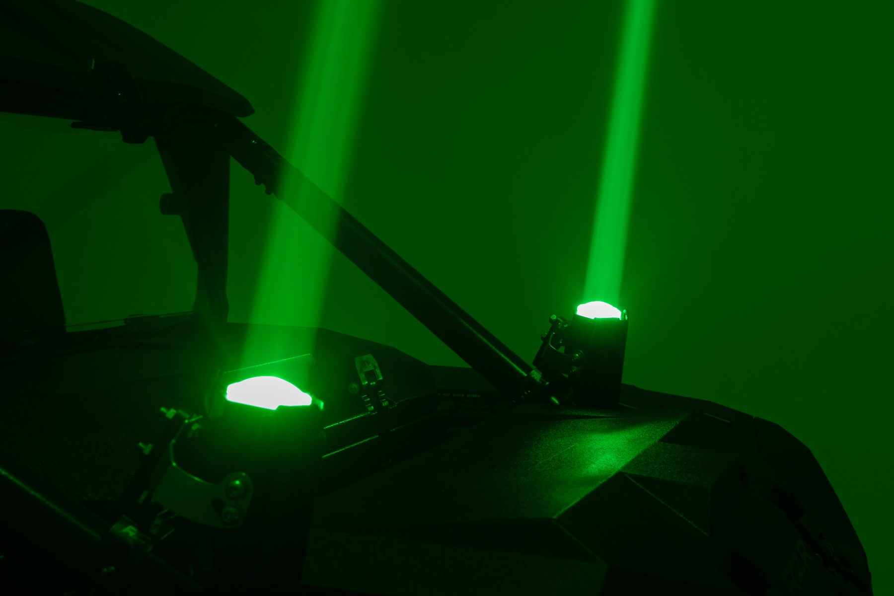 Rough Country Laser Whip Light Kit RGBW 1200 Lumens Pair