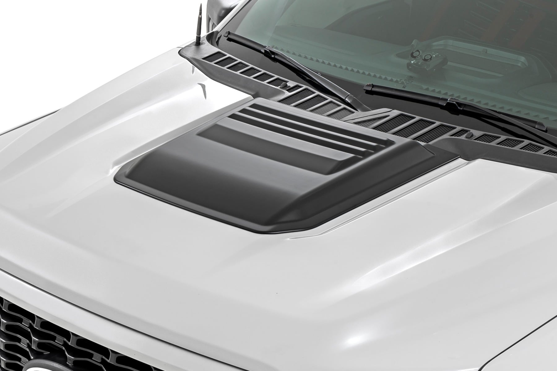 Rough Country Hood Scoop M7 Carbonized Gray Ford F-150 2WD/4WD (2021-2026)
