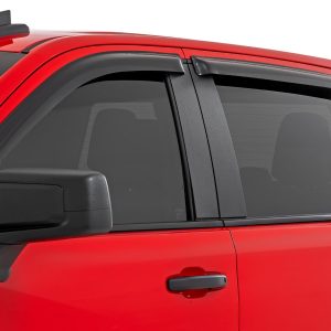 Rough Country Side Window Deflectors Tape On Rain Guard Chevy/GMC 1500/2500HD/3500HD (19-26)