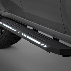 Rough Country AC2 Running Boards Amber/White Crew Cab Chevy/GMC 1500/2500HD/3500HD (19-26)