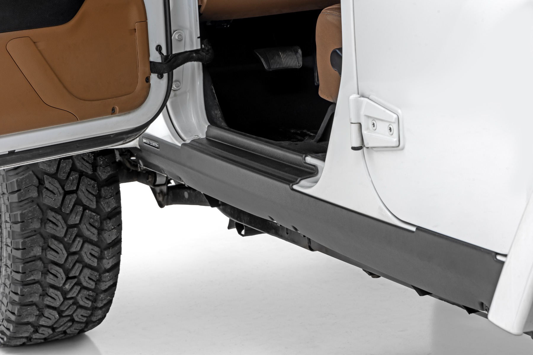 Rough Country Trail Cladding Rocker Sill Plates Jeep Wrangler Unlimited 2WD/4WD (07-18)