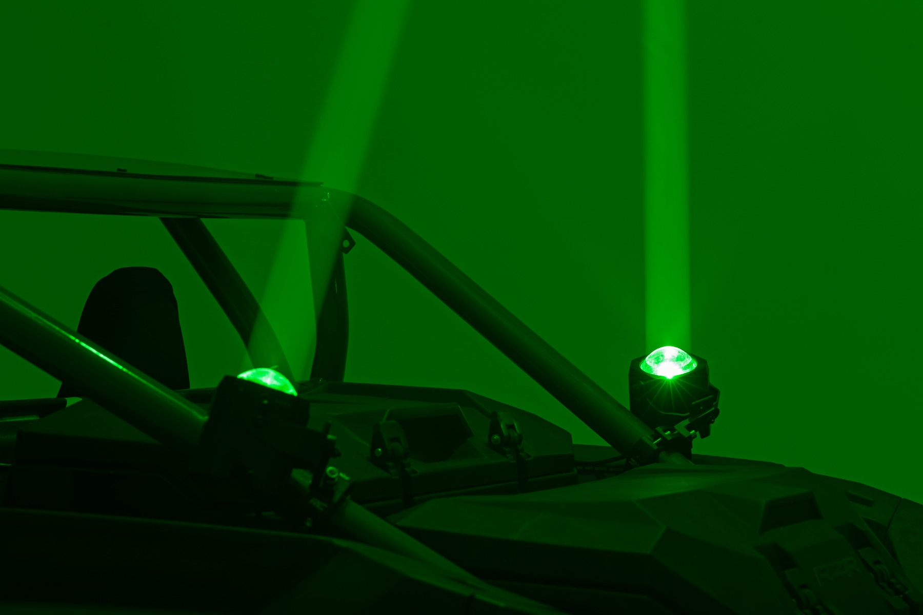 Rough Country Laser Whip Light Kit RGBW 2400 Lumens Pair