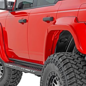 Rough Country Fender Flares PQ Race Red Ford Bronco 4WD (2021-2026)