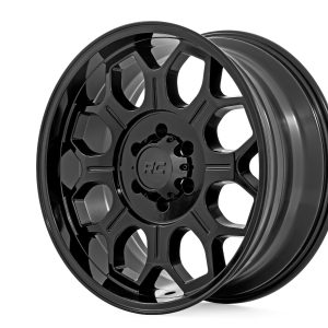 Rough Country 77 Series Wheel One-Piece Semi Gloss Black 20x10 6x5.5 -25mm