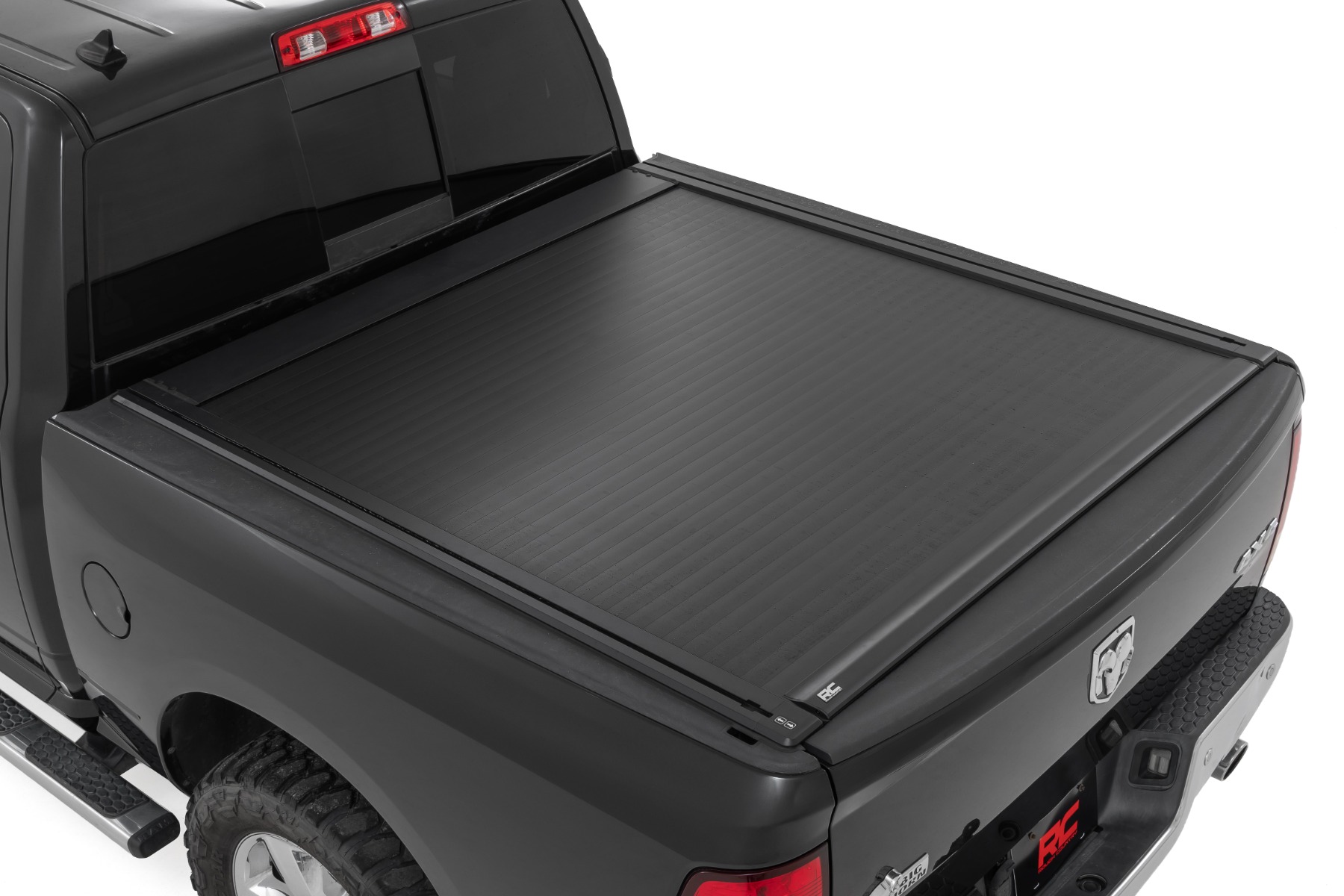 Rough Country Powered Retractable Bed Cover 5’7″ Bed Ram 1500 2WD/4WD (2009-2018 & Classic)