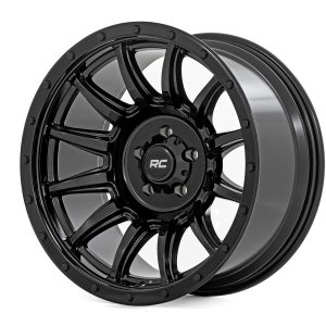 Rough Country 90 Series Wheel One-Piece Gloss Black 20x10 8x170 -19mm