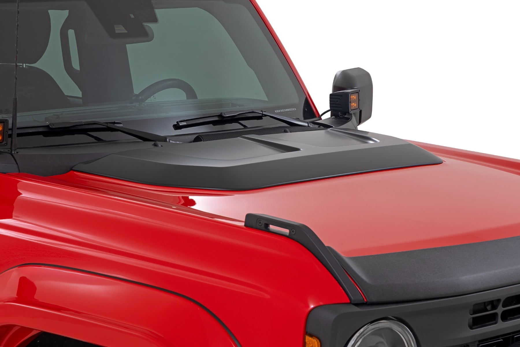 Rough Country Hood Scoop T9 Marsh Gray Ford Bronco 4WD (2021-2026)