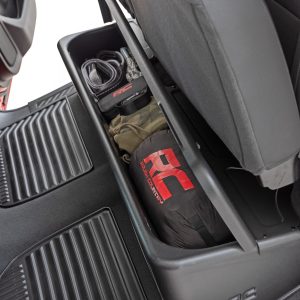 Rough Country Under Seat Storage with Locking Lid Double Cab Chevy/GMC 1500/2500HD/3500HD (19-26)